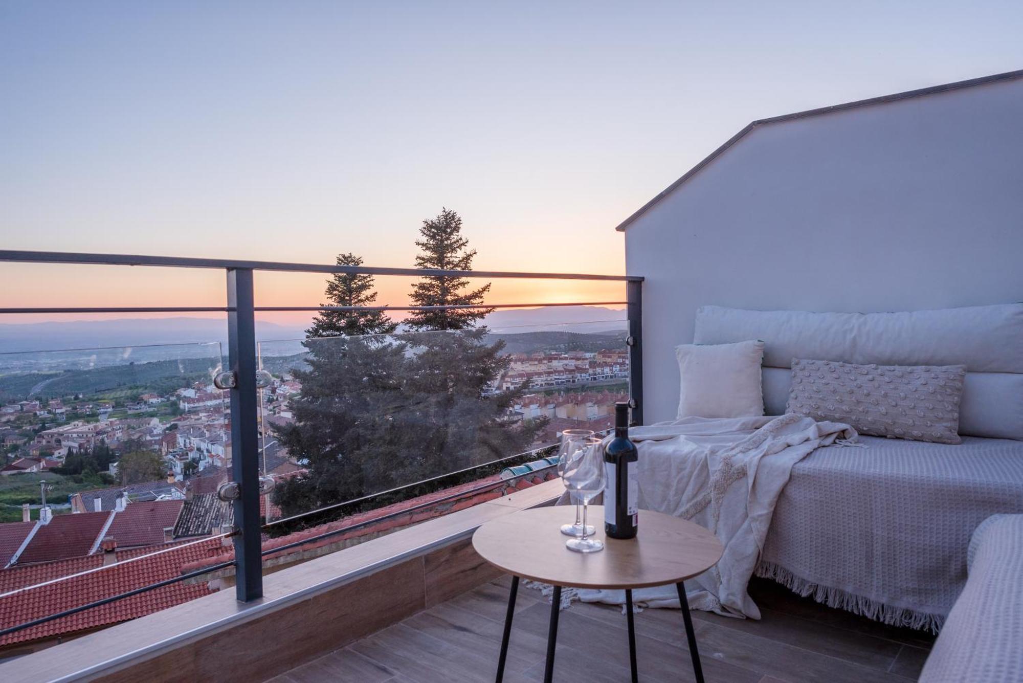 Casa Penalisa Con Jacuzzi, Barbacoa, Chimenea Y Vistas Panoramicas A Granada Villa Alfacar Exteriör bild