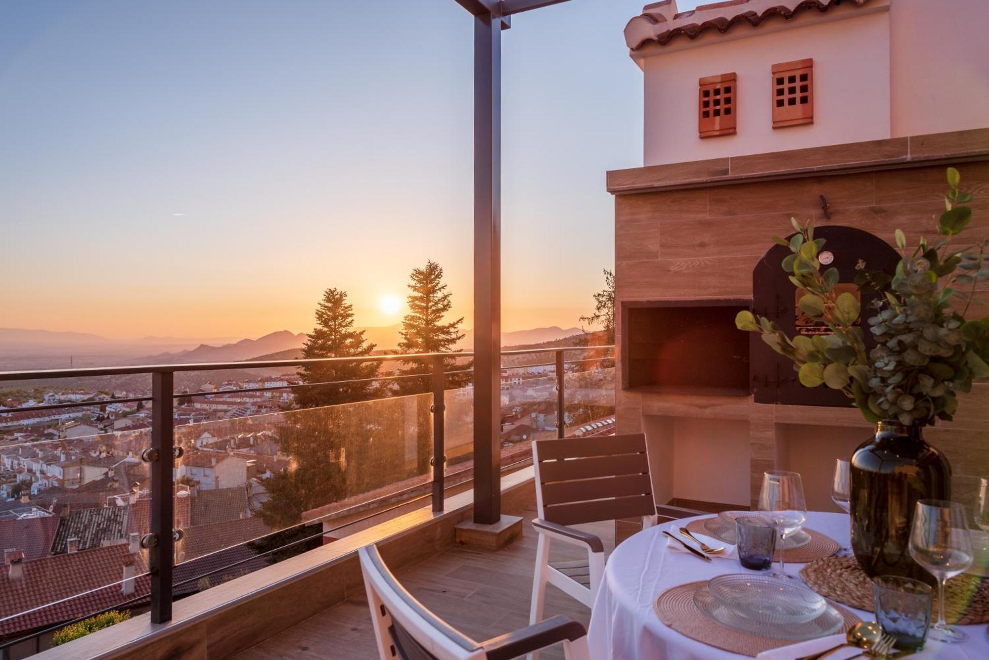 Casa Penalisa Con Jacuzzi, Barbacoa, Chimenea Y Vistas Panoramicas A Granada Villa Alfacar Exteriör bild